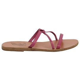 Ancient Greek Sandals Sandali dell'antica Grecia Sandali con nodo piatto Spetses in pelle rosa