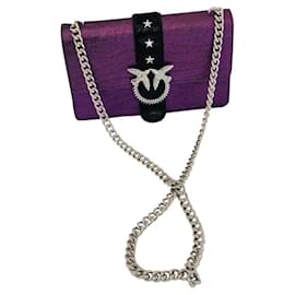 Sac bandoulière Big Love Zebra purple Pinko,