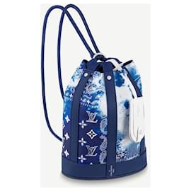Louis Vuitton Randonnee PM Cuero Azul Monograma Bandana