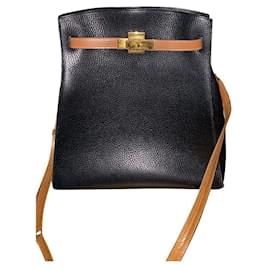 Borsa Hermès Kelly Sport in pelle Togo nera