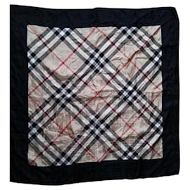 Sciarpa Burberry in seta con motivo check