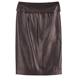 Falda tubo Isabel Marant de piel de napa negra