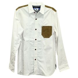 Camicia a quadri Junya Watanabe in cotone bianco