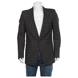 Filippa K Gingham Karo Blazer Grau
