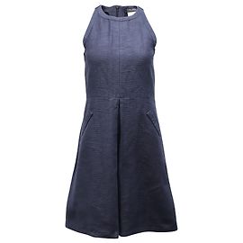 Autre Marque Vestido halter 'S Max Mara de algodón azul marino