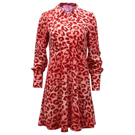 Vestido Kate Spade Panthera de poliéster viscosa con estampado animal