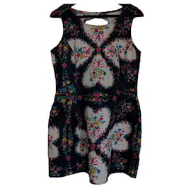 VESTIDO VINTAGE COM ESTAMPA FLORAL MOSCHINO JEANS - Moschino