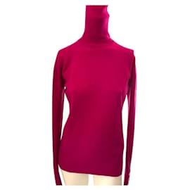 Chanel Kaschmir Strickware Fuchsia