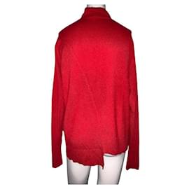 Louis Vuitton Jersey de cachemira rojo oversize M
