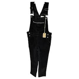 Soeur Latzhose aus schwarzem Samt 135 cm