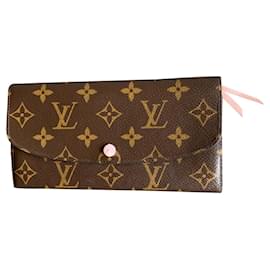 Louis Vuitton Emilie Geldbörse Monogramm Rosa