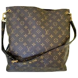 Borsa Louis Vuitton Hobe Metis in Pelle Marrone Scuro