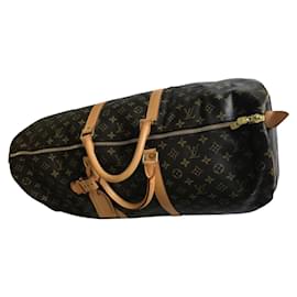 Louis Vuitton Borsa da viaggio Keepall 60 Marrone in Tela