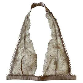 Sujetador triangular de encaje y seda sin aros.1 La perla - La Perla