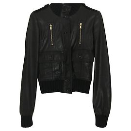 Giacca Gucci in pelle di agnello nera