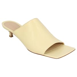 Sabot Bottega Veneta Donna Stretch in pelle di agnello bianca