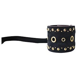 Cintura Maje Azalea con nappine in camoscio nero