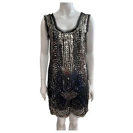 Anna Sui Minikleid aus Tüll und Pailletten, Großzügig dimensioniert