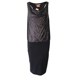 VESTIDO DE ESPALDA NACADA DE TORY BURCH EN POLIÉSTER CON LENTEJUELAS NEGRO