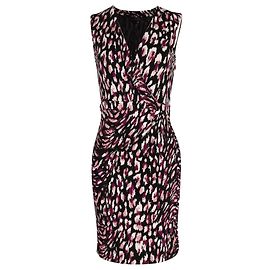VESTIDO ENVOLVENTE ESTAMPADO GUCCI EN VISCOSA MULTICOLOR