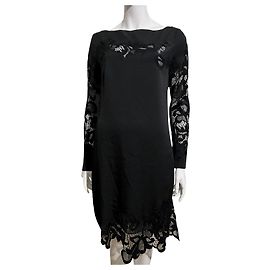 Diane Von Furstenberg DvF seltenes Ernestina Kleid aus Seide und Spitze