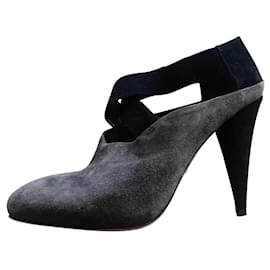 Décolleté-Stivali PRADA camoscio grigio/nero. - Prada