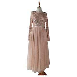 Needle & Thread Maxikleid Rosa