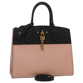 LOUIS VUITTON City Steamer MM Bolso de mano Piel 2camino rosa m53019 Autenticación LV479segundo