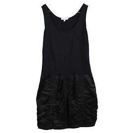 Paule Ka Gerafftes Kleid aus zwei Materialien