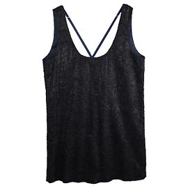 Vestido Roseanna Swan negro y azul efecto plumas