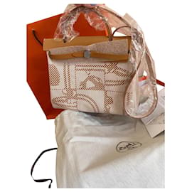 Hermès Herbag Brides de Gala Zip Retourne 31 Beige Cotone
