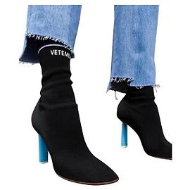 Botines calcetín Vêtements de tela negro