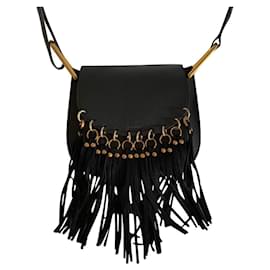 Borsa Chloé in pelle nera con finiture dorate