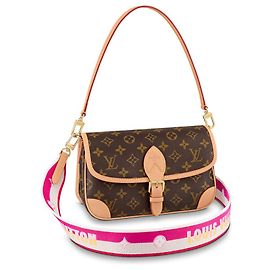 Louis Vuitton Borsa Diane Monogram Marrone Tracolla Fucsia