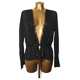La Perla Ropa de dormir de seda y viscosa negro
