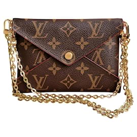 Borsa a mano Louis Vuitton Kirigami Marrone in Tela