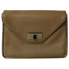Borsa a spalla Chloe Sally in pelle marrone caramello - Chloé
