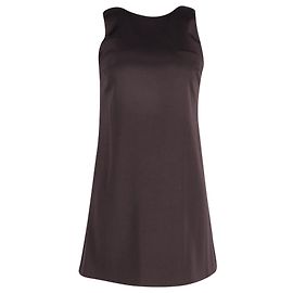 Alice + Olivia Cowl Back Vestido Shift Sem Manga em Triacetato Preto