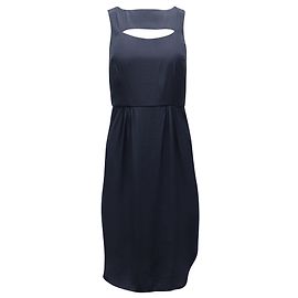 Vestito midi senza maniche con cut-out di Ulla Johnson in poliestere blu navy
