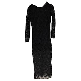 Vestido Maje de algodão preto Tamanho 40