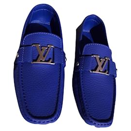 Mocassini Louis Vuitton in pelle blu