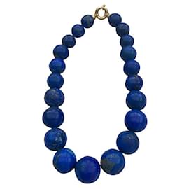 Autre Marque Collana R Chute in Lapis Lazuli Oro Giallo