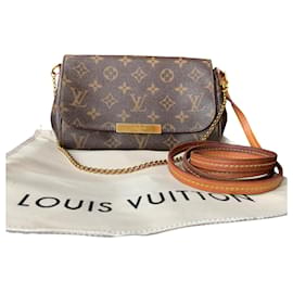 Borsa a mano Louis Vuitton Favorite MM Pelle Bronzo