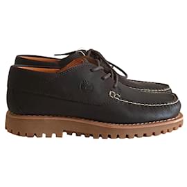 Timberland Jackson's Landing Schnürschuhe aus Leder Dunkelbraun