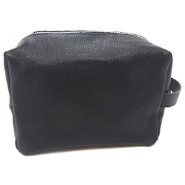 Autre Marque Leather vanity case Black