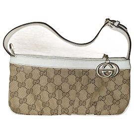 Borsa a mano Gucci Beige in tessuto