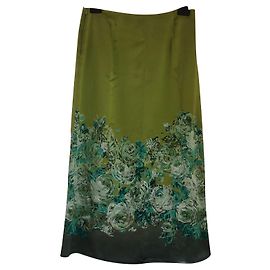 Falda La Perla Verde de Viscosa Talla 40