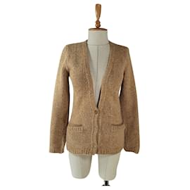 Sportmax Strickjacke aus Kaschmir und Wolle Beige
