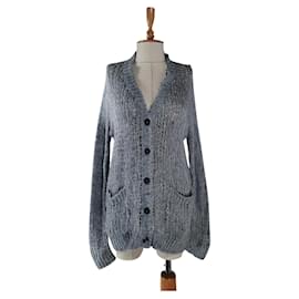 Roberto Collina Strickjacke aus Kaschmir Grau M
