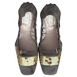 Ballerine Tod's in scamosciato beige